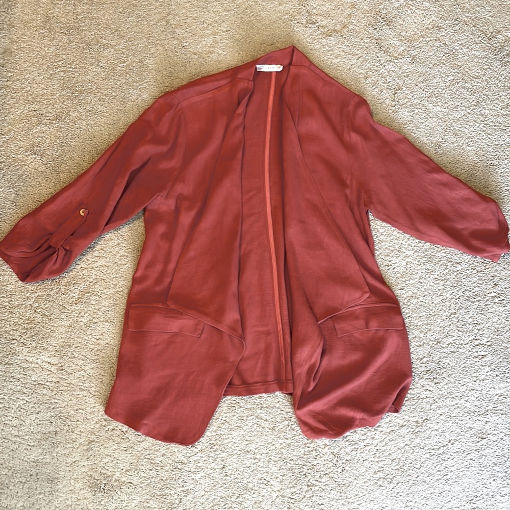 Pink/mauve lightweight boyfriend blazer